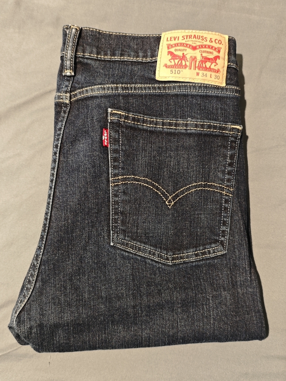 Levi’s 510 Men's Skinny Fit Stretch Jeans Blue Size 34 x 30